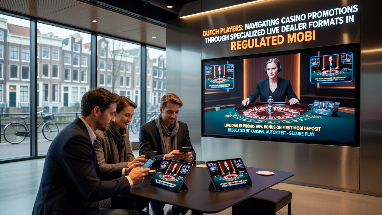 Live dealer interfaces op mobiele apparaten tonen promoties en beloningen voor Nederlandse gebruikers